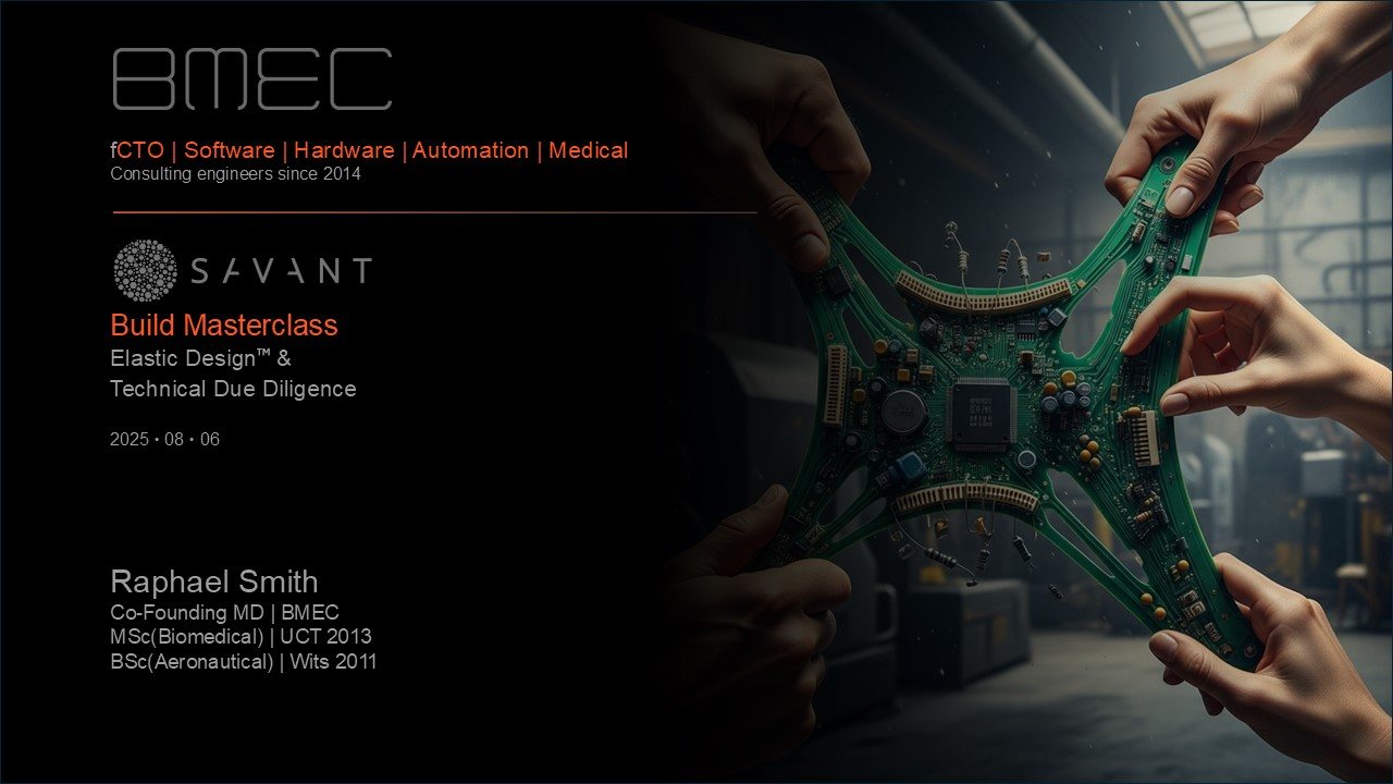 Savant Build - Elastic Design&trade; & Technical Due Diligence